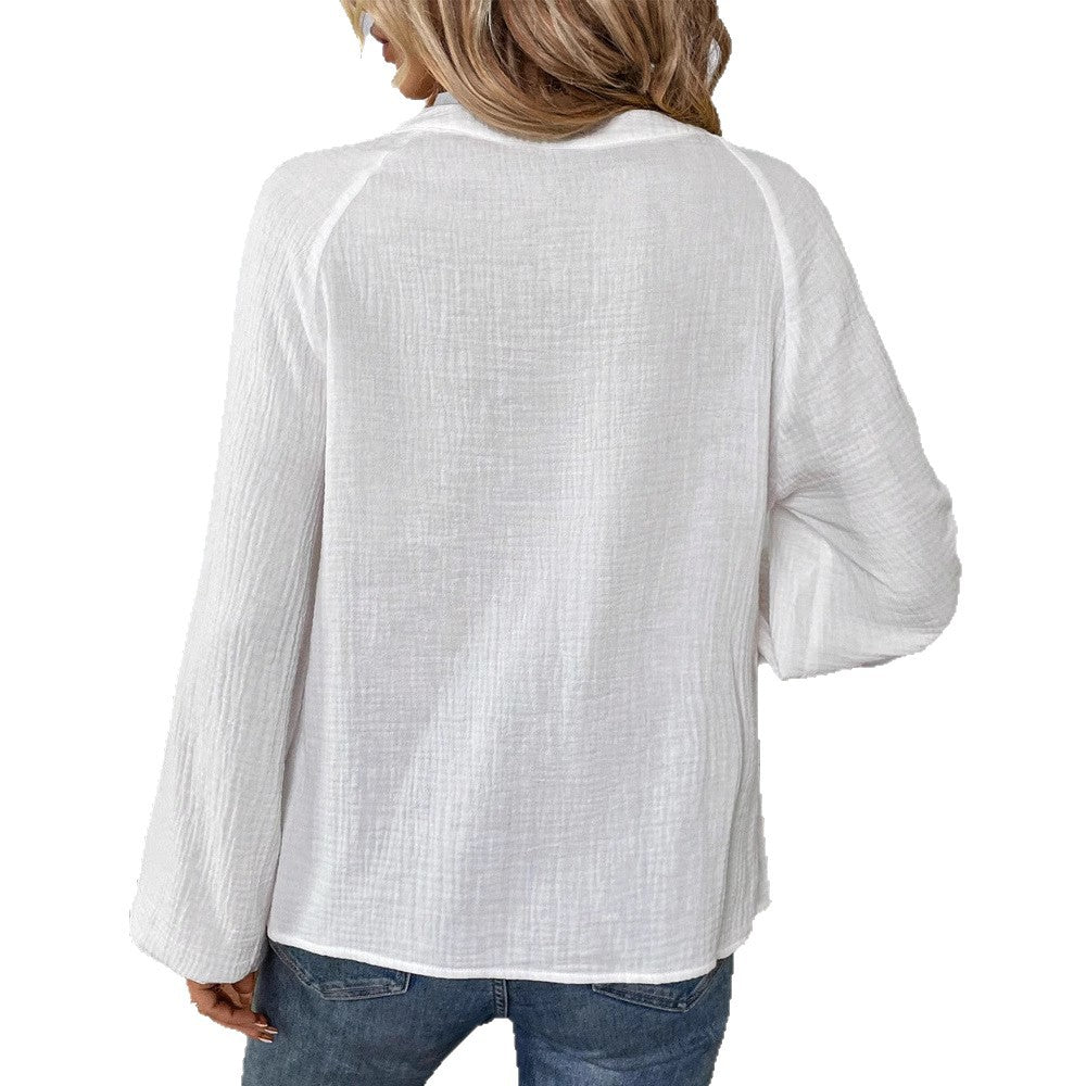 Damen Bluse Paisley Motiv Elegant Ärmel Norvielle