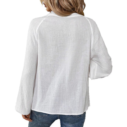 Damen Bluse Paisley Motiv Elegant Ärmel Norvielle