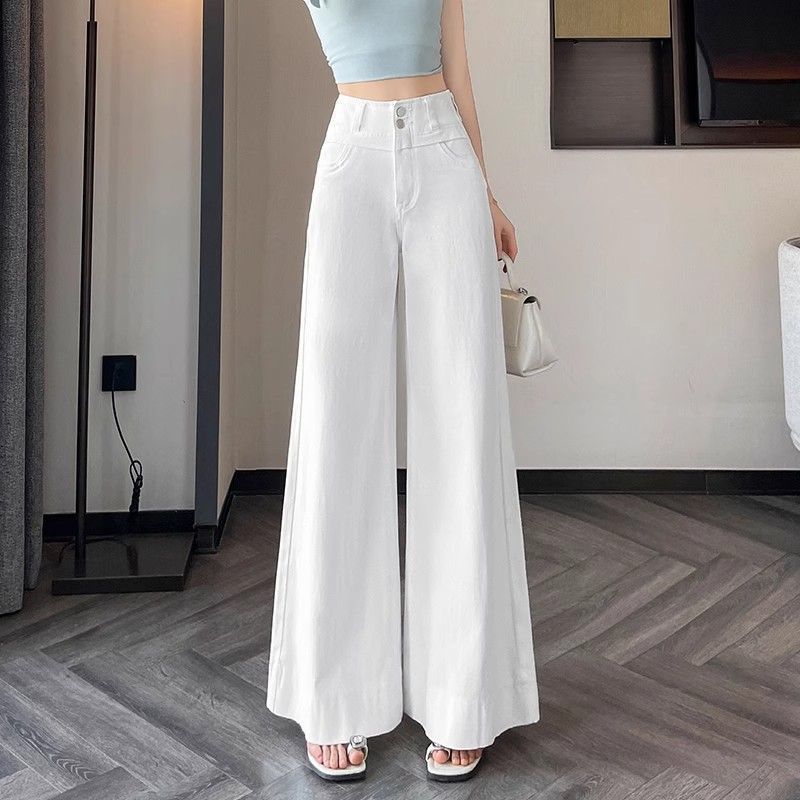 Damen Weite Denim-Hosen Norvielle wird zu: Norvielle Damen Weite