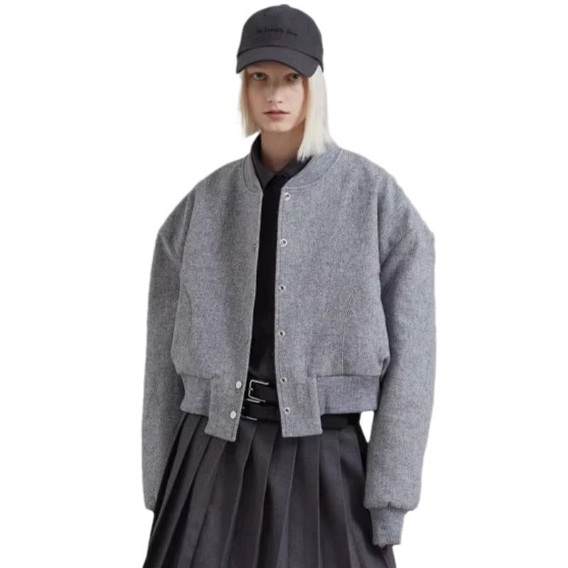 Damen Oversized-Jacke Wollmix