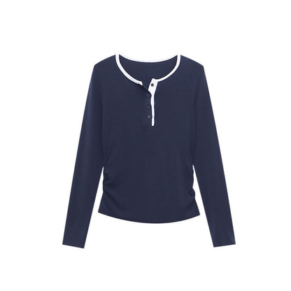 Damen Langarm-Shirt Weiches Material Norvielle
