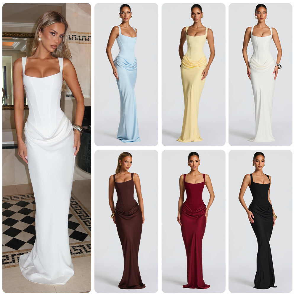 Damen Abendkleid Figurbetont Norvielle Mit Fütterung - Norvielle