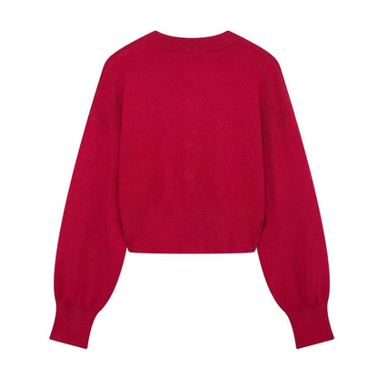 Damen Strickjacke Herzknöpfe Norvielle