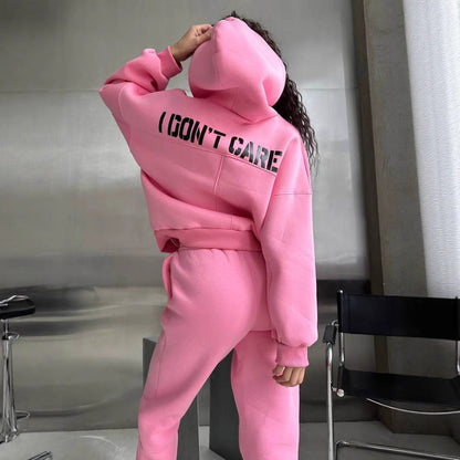 Damen Hoodie Sportlich Norvielle Mit Auffälligem Schriftzug