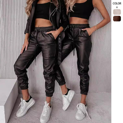 Damen Sportanzug Lässige Jacke Elastische Jogginghose Norvielle - Norvielle