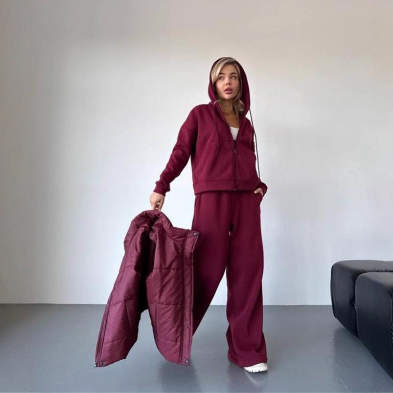 Damen Steppweste Kapuze Taschen Norvielle