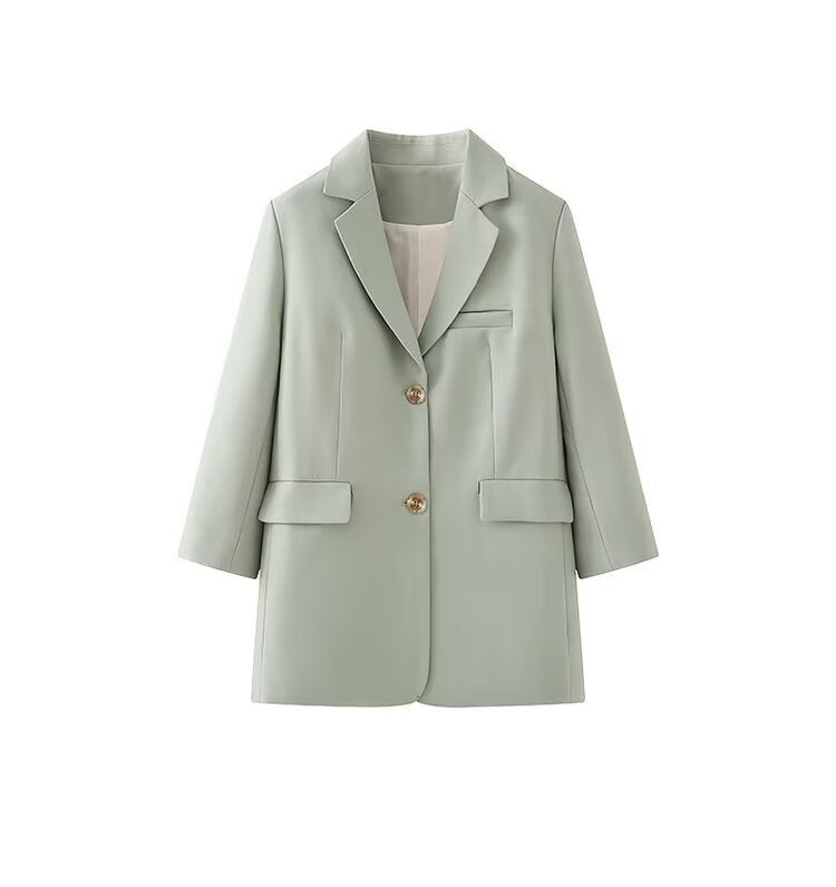 Damen Blazerjacke modisch mit Knöpfen und Taschen