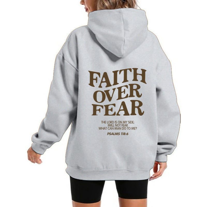 Damen Kapuzensweater Bequem Motivierender Schriftzug Norvielle
