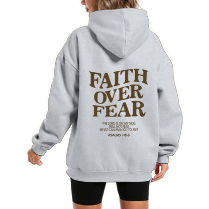 Damen Kapuzensweater Bequem Motivierender Schriftzug Norvielle