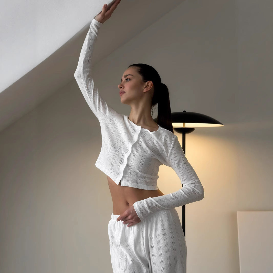 Damen Freizeitanzug Relaxed Fit Streifen-Look Norvielle