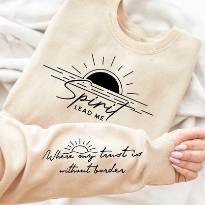 Damen Sweatshirt Weiches Fleece Inspirierender Druck Anthrazit