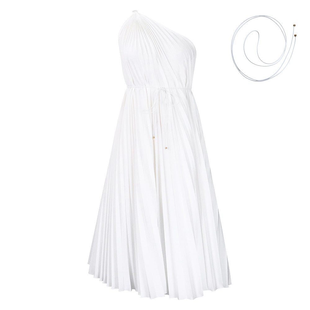 Damen Wickelkleid Asymmetrisch Faltenlegung Elegantes Design