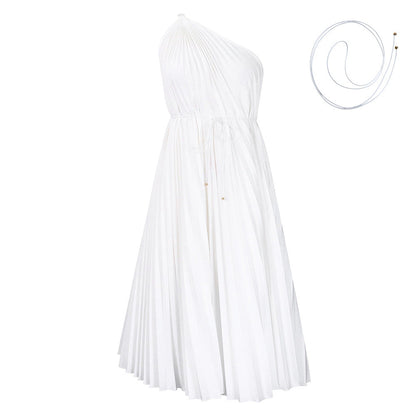 Damen Wickelkleid Asymmetrisch Faltenlegung Elegantes Design