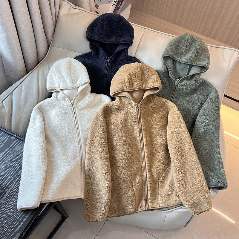 Damen Fleecejacke mit Kapuze und Taschen Norvielle - Norvielle