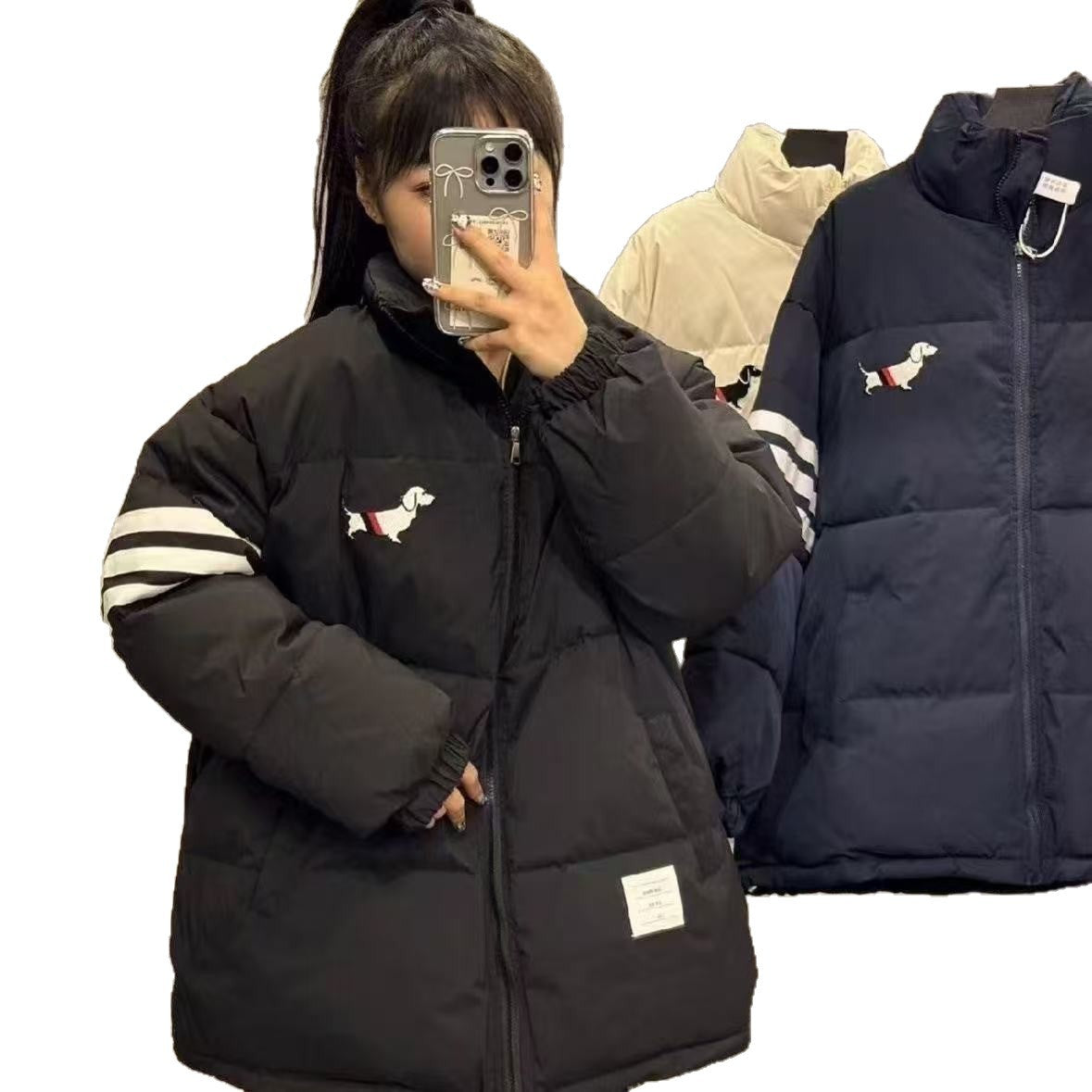 Damen Oversized Winterjacke Gesteppt Norvielle