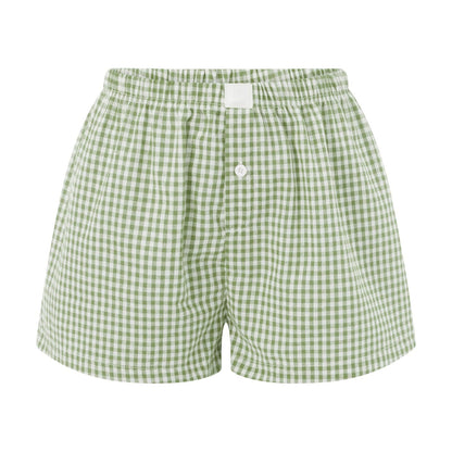 Damen Boxershorts Kariert Norvielle
