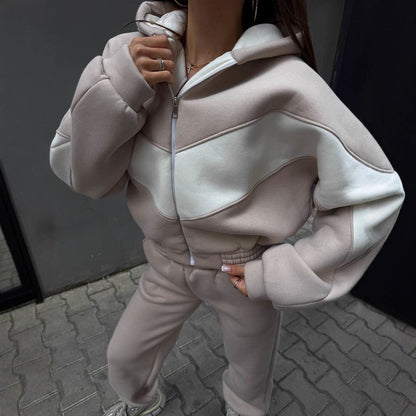 Damen Sportset Kapuzenpullover Jogginghose Norvielle