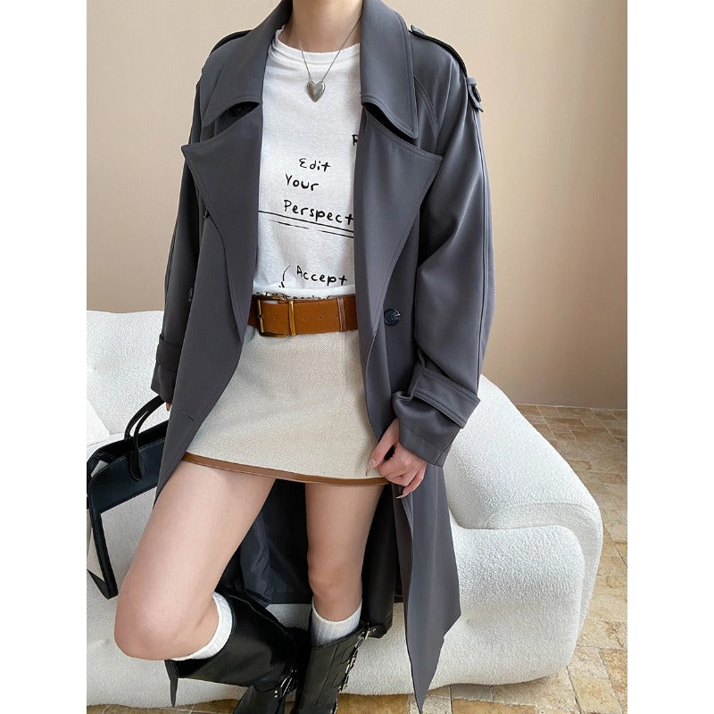 Damen Trenchcoat Elegantes Design Norvielle