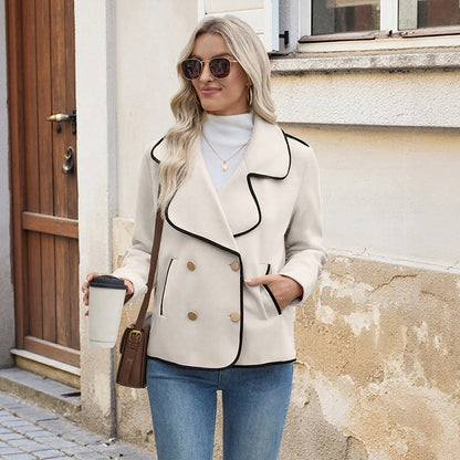 Damen Blazerjacke Asymmetrisch Knöpfe Norvielle