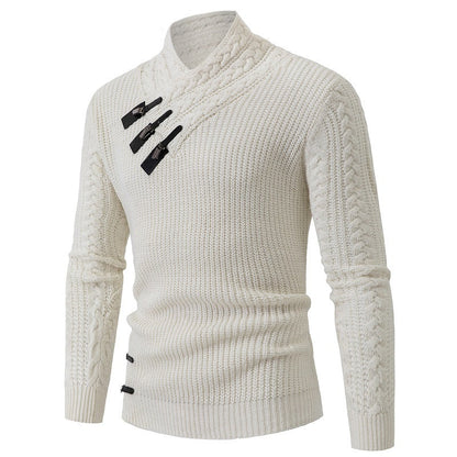 Herren Strickpullover Elegantes Zopfmuster Komfort - Norvielle