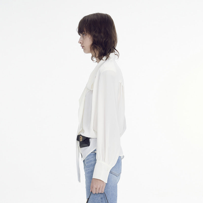 Damen Bluse mit Schluppe Modern Norvielle