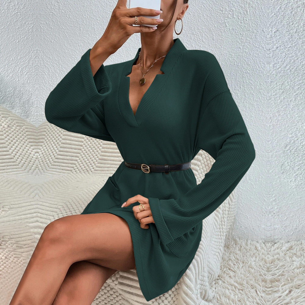 Damen Tunika-Kleid Lässiger Schnitt Mit Taschen Norvielle