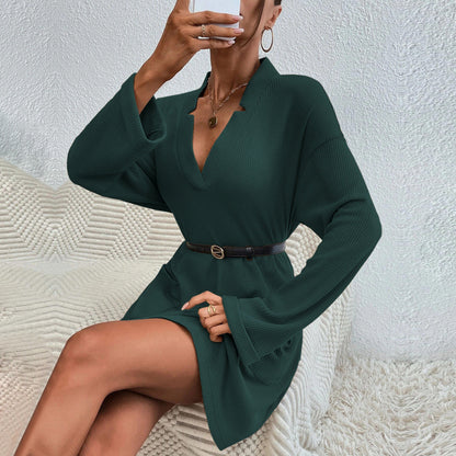 Damen Tunika-Kleid Lässiger Schnitt Mit Taschen Norvielle
