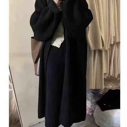 Damen Oversized Strickjacke Norvielle Wollig Warm