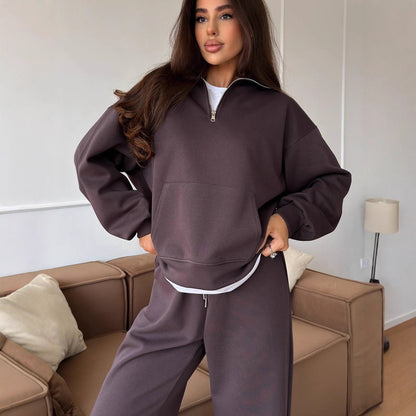 Damen Sweatshirt Set Oversized Norvielle Baumwolle