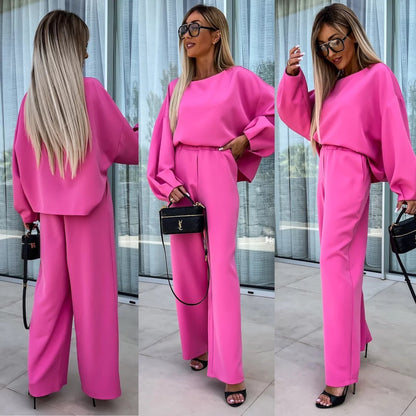 Damen Jumpsuit Weites Bein Voluminöse Ärmel Norvielle