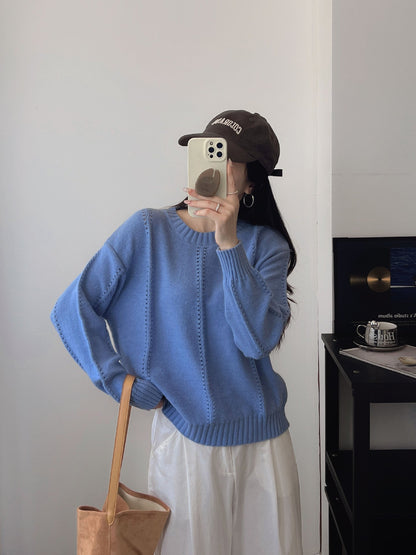 Damen Grobstrickpullover Lässiger Schnitt Norvielle