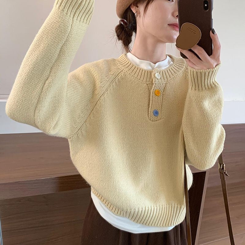 Damen Pullover Weiches Material Bunt Norvielle