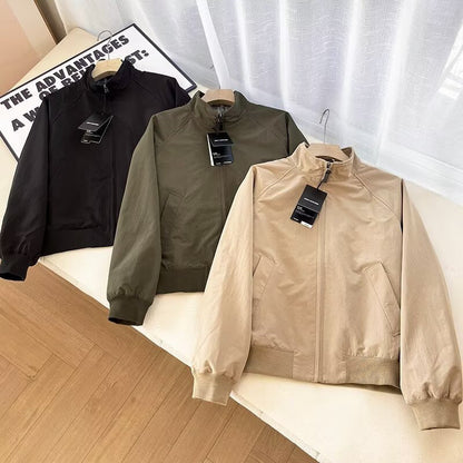 Damen Übergangsjacke modisch mit hohem Kragen und Taschen Norvielle