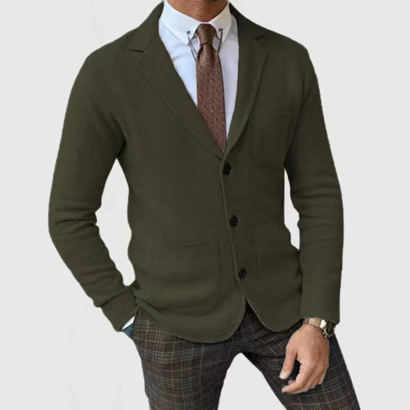Herren Strickjacke Elegante Taschen Norvielle