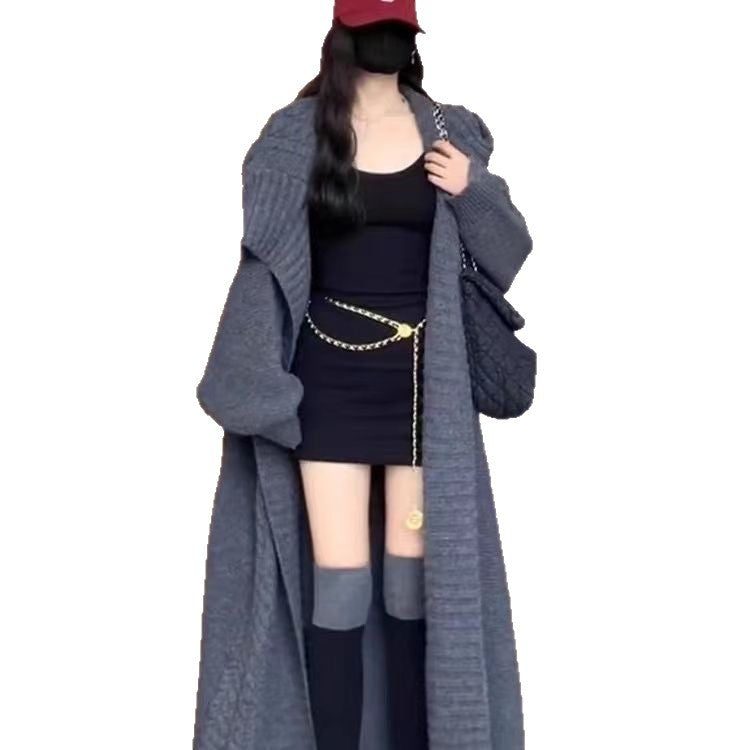 Damen Oversize Strickjacke Gemustert Norvielle