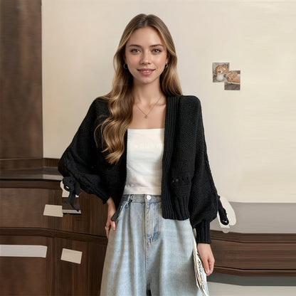 Damen Strickcardigan Lässiger Schnitt Norvielle