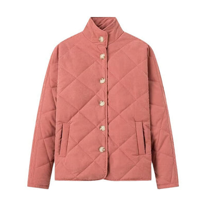 Damen Steppjacke Stehkragen Taschen Norvielle