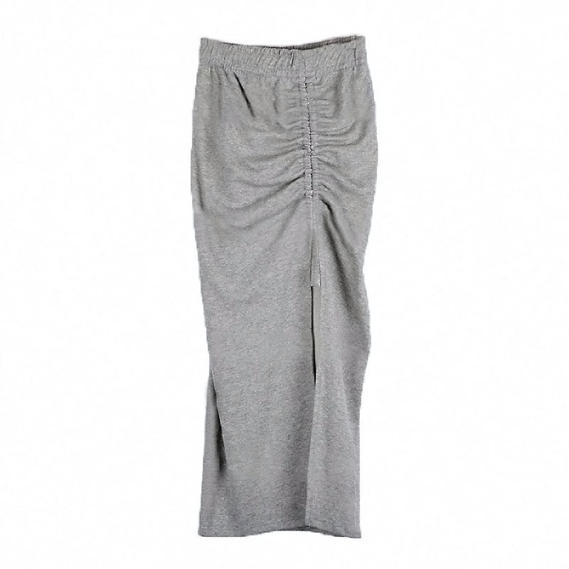 Damen Midirock Raffung Elegant