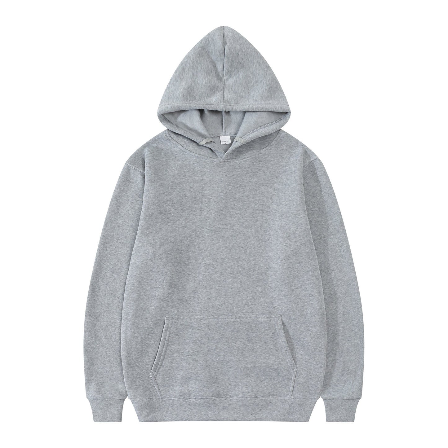 Damen Kapuzenpullover Baumwollmix Bequem Grau