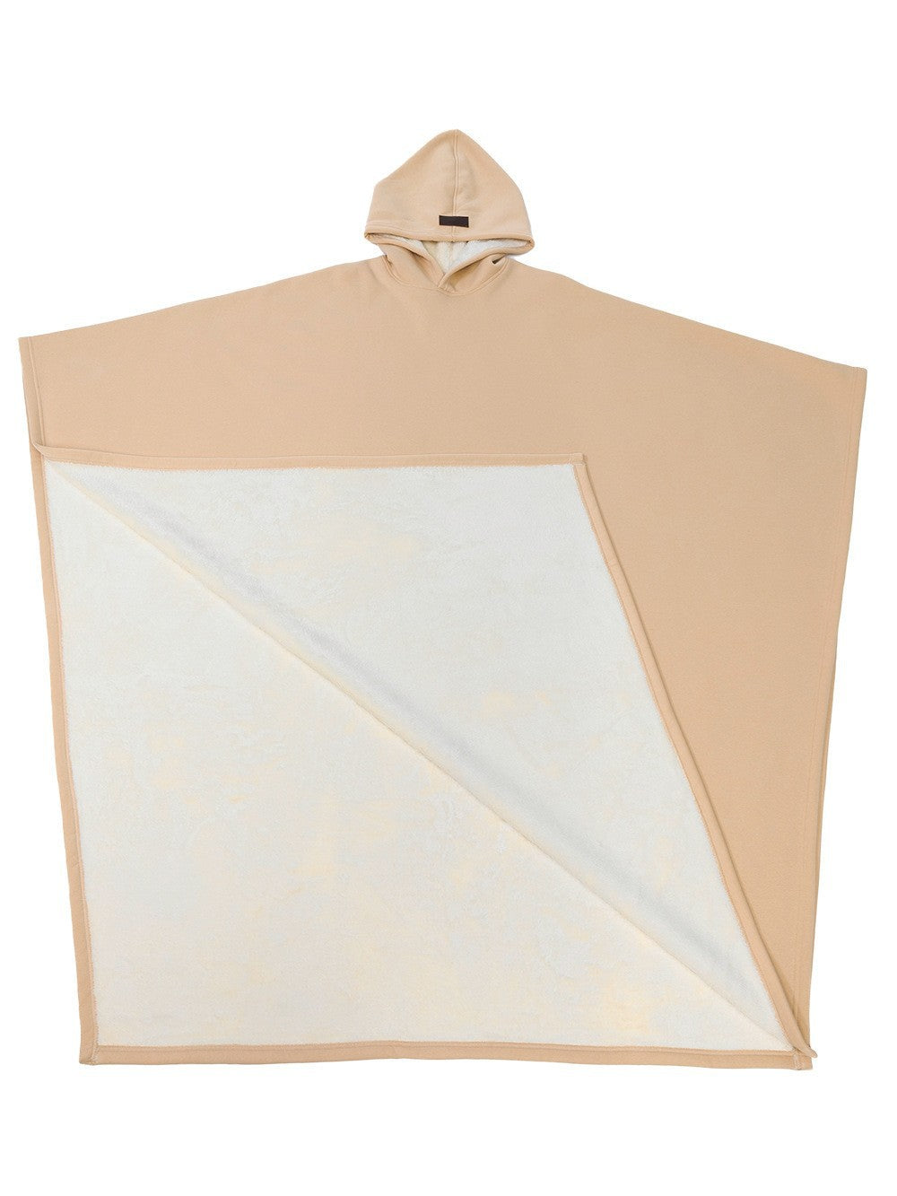 Damen Poncho-Decke mit Kapuze aus Wolle Norvielle