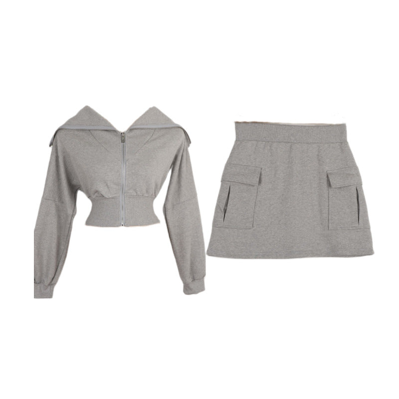 Damen Sportliches Hoodie-Kleid mit Taschen Norvielle