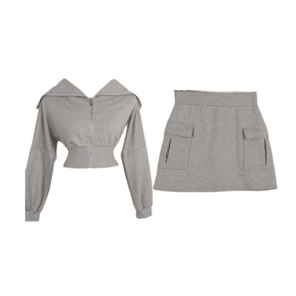 Damen Sportliches Hoodie-Kleid mit Taschen Norvielle