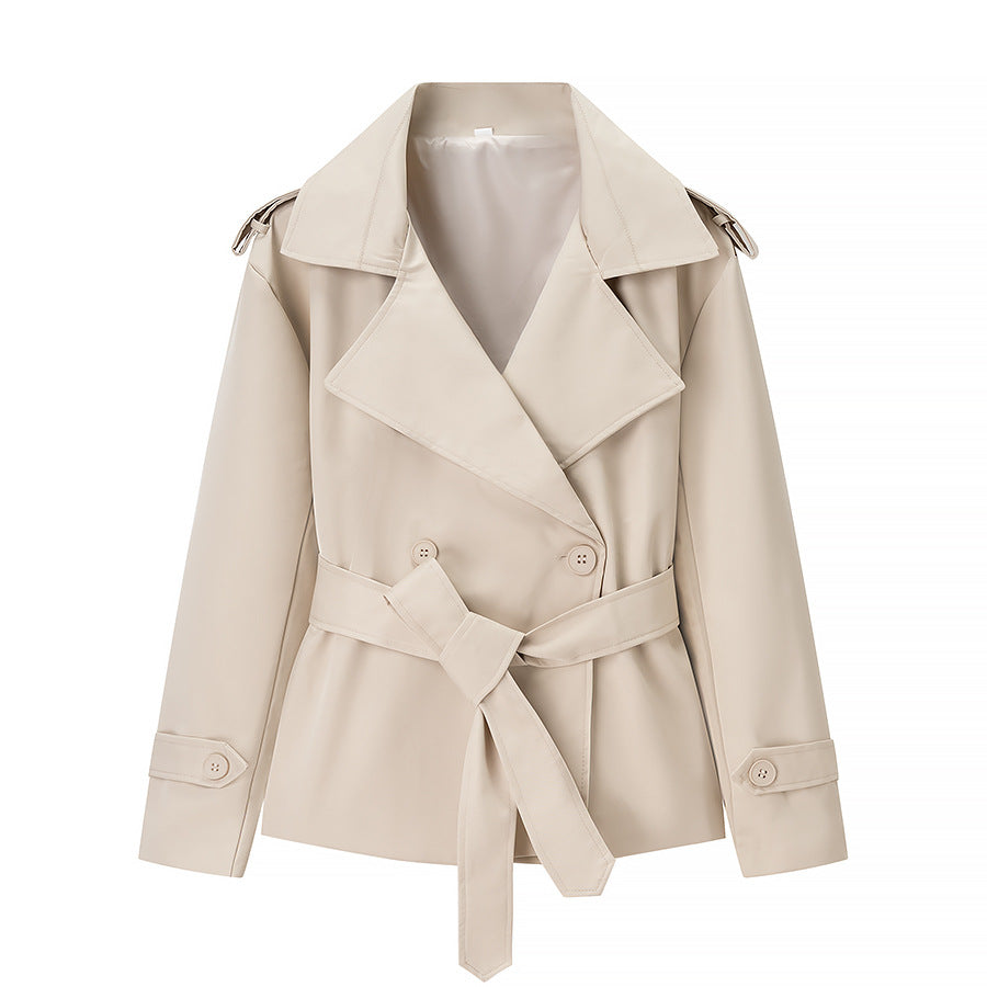 Damen Trenchcoat Jacke Gürtel Norvielle