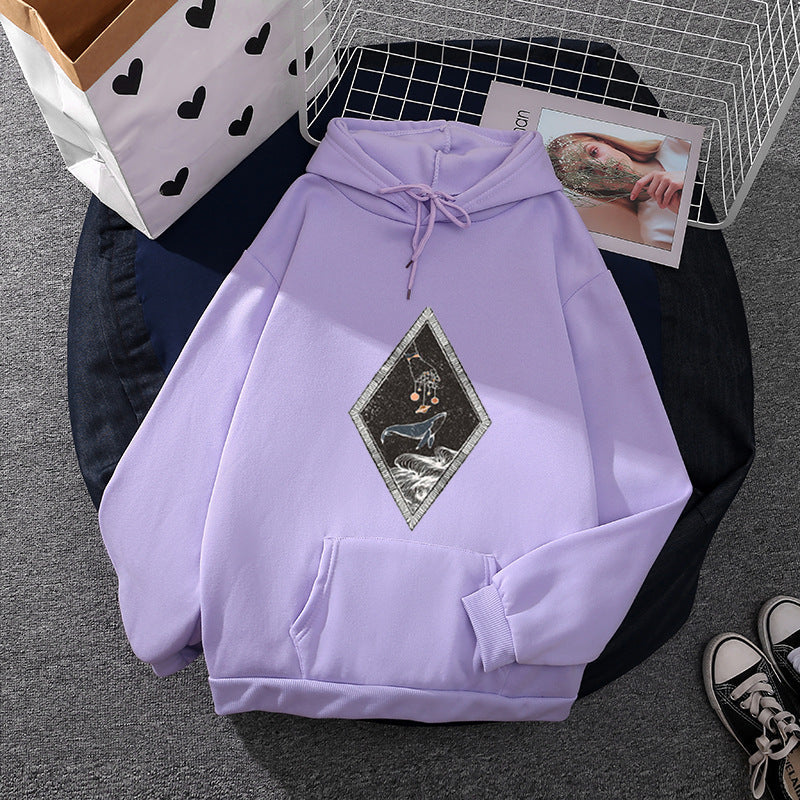 Damen Kapuzenpullover Kreatives Design Norvielle