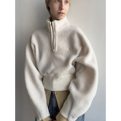 Damen Halbgeschlossener Pullover Kuschelig Norvielle