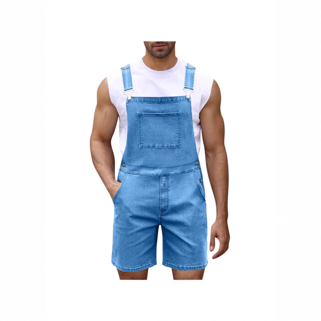 Herren Denim-Latzhose Lässig