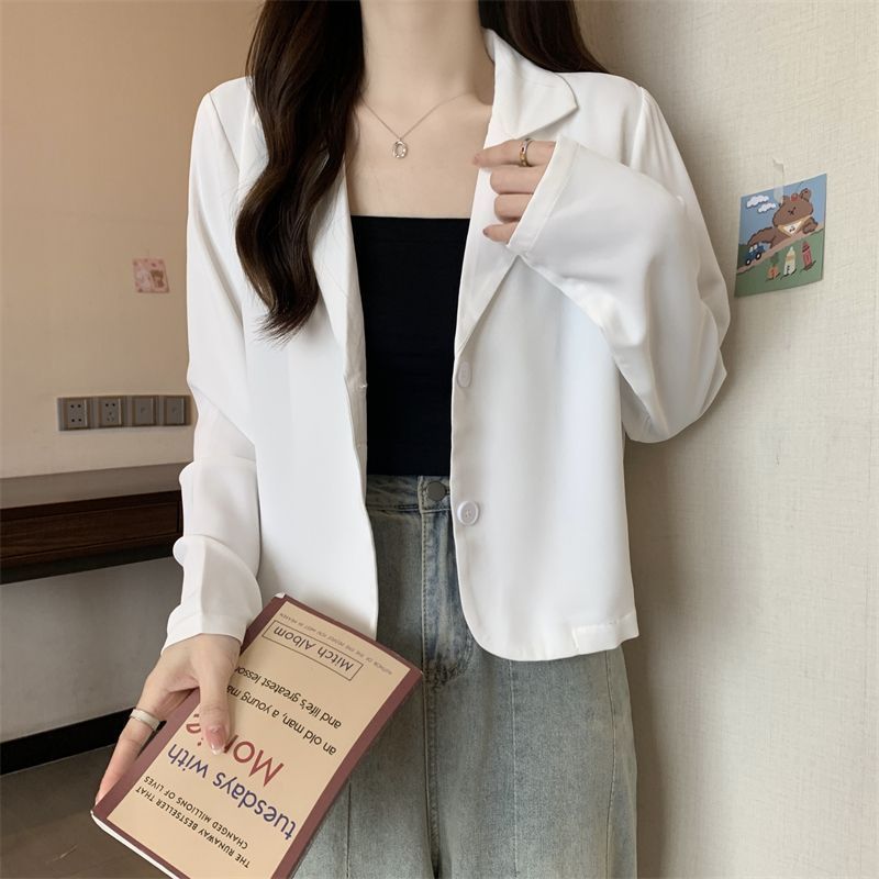 Damen Kurzjacke Eleganter Knopf-Ausschnitt Norvielle