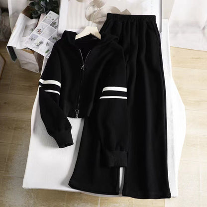 Damen Hoodie Jogginghose Kombi mit Reißverschluss Norvielle