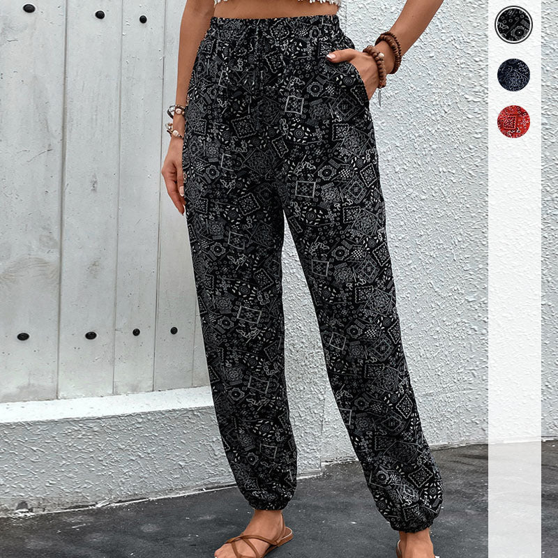 Damen Sommerhose Ethnomuster Leicht Norvielle - Norvielle
