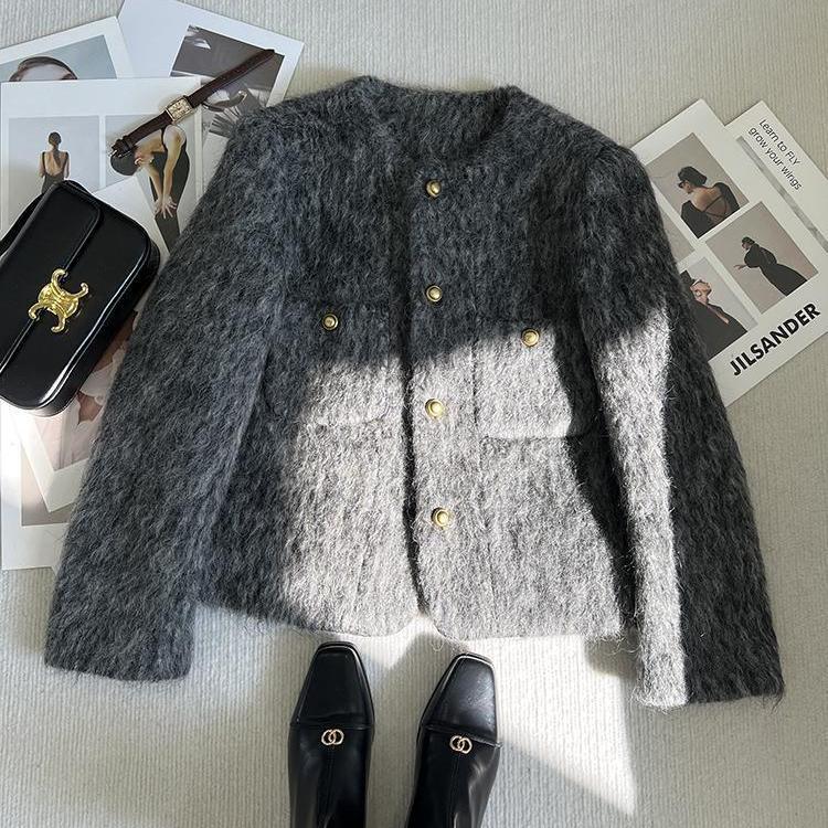 Damen Strickjacke mit goldenen Knöpfen Norvielle
